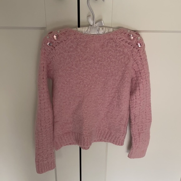 Justice sweater size 6 - embellished shoulders - Picture 3 of 3